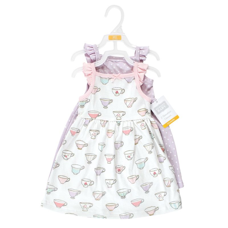 Hudson Baby Infant Girl Cotton Dresses, Tea Party, 2 of 5