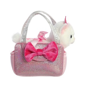 Aurora Small Trendy Sparkle Pink Fancy Pals Fashionable Stuffed Animal 6" - 1 of 4