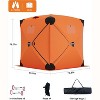 Hub-Style Insulated 3-6 Person Pop-Up Ice Fishing Shelter with Thermal Layer, Lightweight & Easy Setup for Winter Comfort - 2 of 4