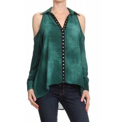 Women's Cold Shoulder Tunic Top - ariella