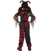 HalloweenCostumes.com Kid's Jinxed Jester Clown Costume, Premium Top, Pants & Headband Outfit - 4 of 4