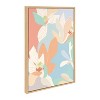 23" x 33" Sylvie Spring Magnolia Framed Canvas by Kasey Free Natural - Kate & Laurel All Things Decor - 2 of 4