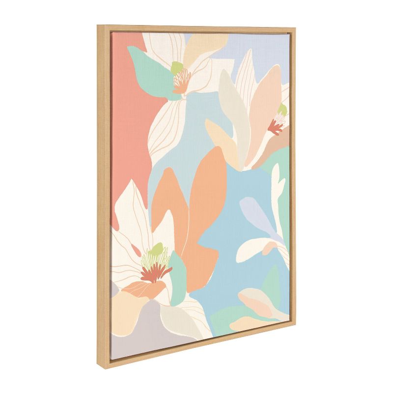 23&#34; x 33&#34; Sylvie Spring Magnolia Framed Canvas by Kasey Free Natural - Kate &#38; Laurel All Things Decor, 3 of 8