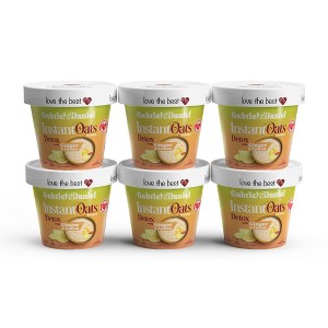Instant Oatmeal with Ginger, Lemon and Almonds – Organic, Non-GMO, Gluten-Free Oats –  Nourishing & Quick Breakfast (Pack of 6) - 1 of 4
