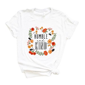 Simply Sage Market Women's Humble and Kind Floral Short Sleeve Graphic Tee - 1 of 3