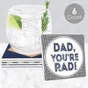 Big Dot of Happiness My Dad is Rad - Funny Father's Day Party Decorations - Drink Coasters - Set of 6 - 2 of 4