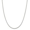 Black Bow Jewelry 2mm, Sterling Silver Solid Loose Rope Chain Necklace - 3 of 4