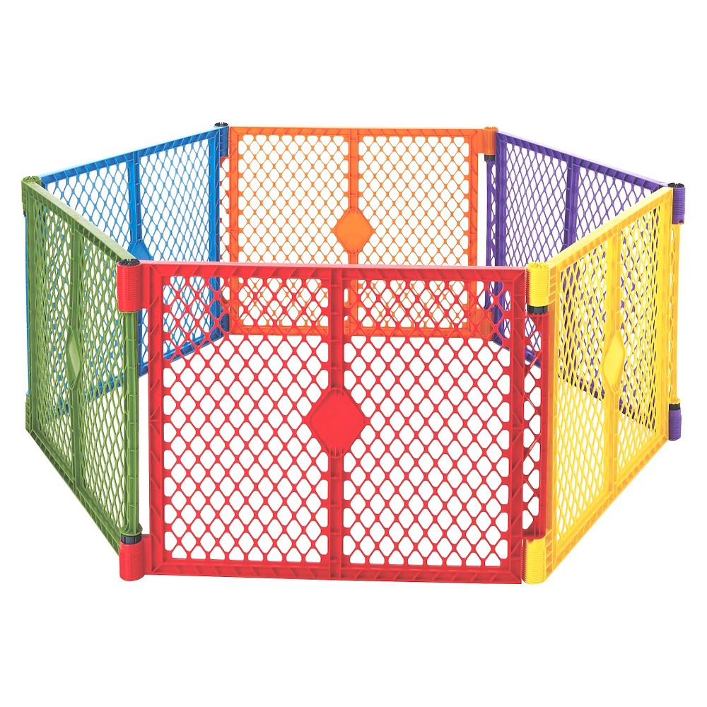 Photos - Playground Toddleroo by North States Superyard Colorplay 6 Panel Freestanding Gate