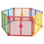 Toddleroo by North States Superyard Colorplay 6 Panel Freestanding Gate