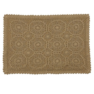 Park Designs Brown Lace Placemat Set of 4