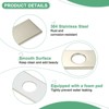 Unique Bargains 304 Stainless Steel Rust Corrosion Resistant Faucet Escutcheons 1 Pc - 2 of 4