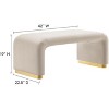 Modway Koda Performance Velvet Waterfall Ottoman - 2 of 3