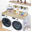 VEVOR Washer Dryer Countertop with 2Tier Shelf,54"x27"Wooden Washer and Dryer Countertop with Anti-Slip Pads,Water-Resistant Laundry Topper Cover,Wood - 2 of 4