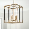 Capital Lighting Bleeker 4 - Light Chandelier in  Aged Brass, Black - 3 of 3