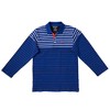 Sportoli Boys Cotton Striped Long Sleeve Polo Rugby Shirt - 3 of 3