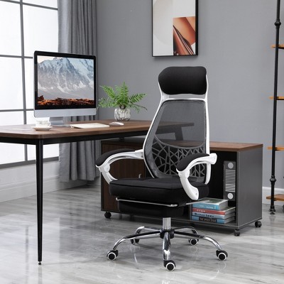 ErgoFlex High-Back Black Mesh Executive Swivel Chair with Adjustable Arms