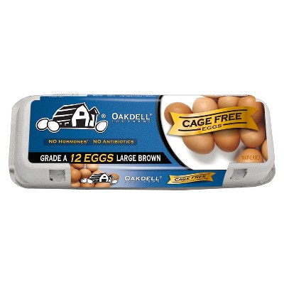 Oakdell Cage-Free Grade A Large Brown Eggs - 12ct