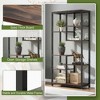 Kumasinova 8-Tier Book Shelf Industrial Large Open Bookcase Storage Organizer for Living Room,Bedroom,Office,Brown - 4 of 4