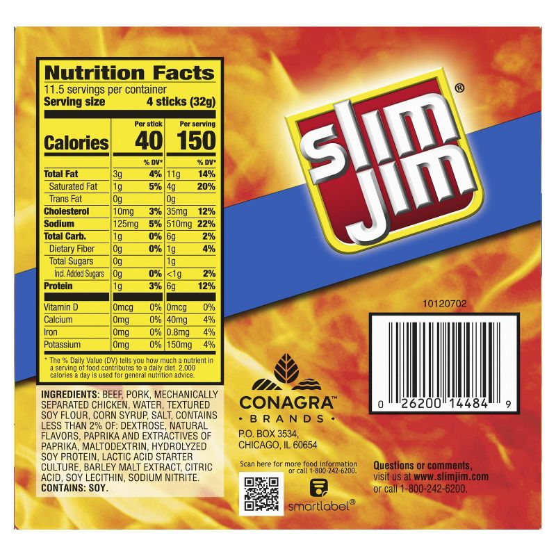 Slim Jim Mild Smoked Snack Size Sticks &#8211; 12.88oz/46ct, 4 of 5