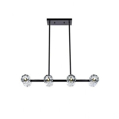 Elegant Lighting Eren 8 - Light Pendant in  Black