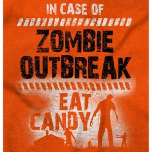 In Case of Zombie Outbreak Eat Candy Sweatshirt for Men or Women Brisco Brands - 1 of 4