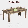 Rustic Farmhouse Dining Table 70.86" Long - 350lb Capacity, Solid MDF Top with Waterproof Coating, Seats 4-6, Easy Assembly - 3 of 4