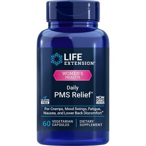 Daily PMS Relief by Life Extension  -  60 Vegetarian Capsules - 1 of 2