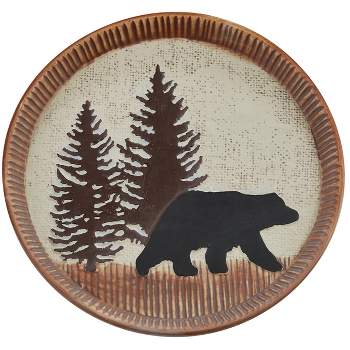 Park Designs Brown Wilderness Trail Bear Salad Plate Set of 4