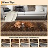 Washable Area Rug Modern Geometric Bordered Rug Low Pile Non Slip Floor Carpet, Soft Non Shedding Thin Rug, Distressed Rug for Bedroom Living Room - 3 of 4