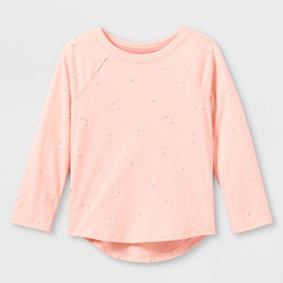 Toddler Girls' Floral Long Sleeve T-Shirt - Cat & Jack™ Pink 