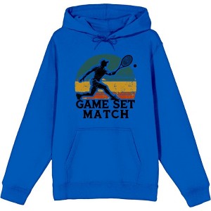 Game Set Match Adult Long Sleeve Hoodie - 1 of 2