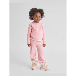 The Children's Place Baby Girls Long Sleeve Waffle Sweater 2-Piece Outfit Set - 1 of 4