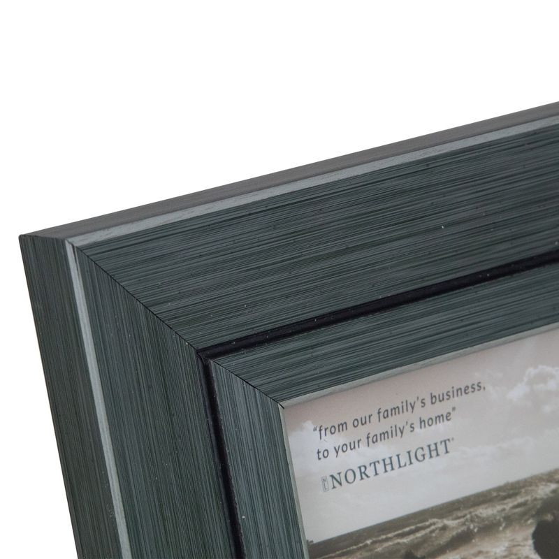 Northlight 9.25" Classical Rectangular 4" x 6" Photo Picture Frame - Gray and Black, 5 of 7