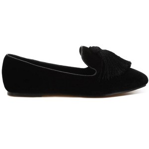 Tromso Iconic Tassel Detail Velvet Women Loafers - 1 of 4