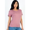 Slickblue Women's Basic Short Sleeve T-Shirt, Stretch Jersey Knit, Casual Everyday Fit, 10 Color Options, Size S-L - 3 of 4
