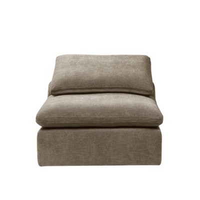 Naveen 23'' Khaki Linen Modular Armless Chair