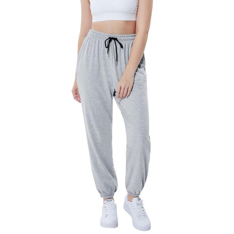 Womens Casual Baggy Sweatpants High Waisted Joggers Pants Athletic Lounge Trousers with Pockets, 2 of 6