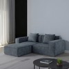Whisen Modular Sofa Bed - Oversized, Convertible, Soft Corduroy Cloud Velvet Fabric, Two Person Combination - 2 of 4