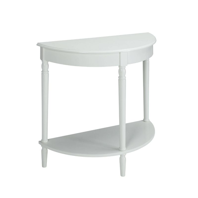 Breighton Home Provencal Countryside Semi-Circular Entryway Table with Lower Shelf, 5 of 9