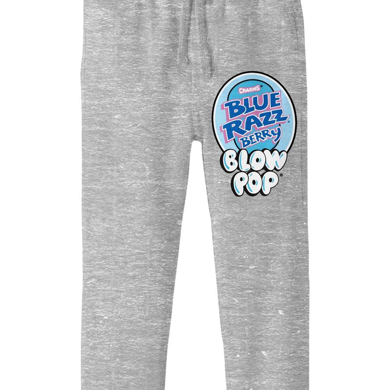 Blow Pop Blue Razz Berry Graphic Youth Athletic Heather Sweatpants, 2 of 4