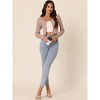 Seta T Women's Casual Long Sleeve Stripe Knitted Fashion Butterfly Sweater Cardigan - 3 of 4