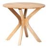 Baxton Studio Shirina Mid-Century Grey Fabric and Natural Brown Finished Wood 5-Piece Dining Set - 4 of 4
