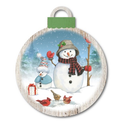 Snowman Family II Hanging Ornament Artboard - image 1 of 2