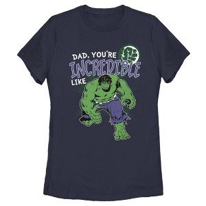 Women's Marvel Hulk Incredible Dad Father's Day T-Shirt - 1 of 4