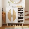 Chery Life Shoe Storage Cabinet With 2 Doors And 8 Adjustable Shelves For Entryway - 3 of 4