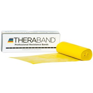 THERABAND Resistance Bands, 6 YD, Yellow, Thin Thickness, 3 LBS Resistance, Level 2 - 1 of 4