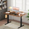 MAYEERTY  Computer Desk with Storage, Modern Writing Desk with Fabric Drawers for Home Office - 3 of 4
