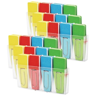 6pk 24 per Pack Solid Clip-Flags Red/Blue/Yellow/Green - Clip-rite