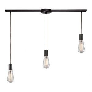 Elk Home Menlow Park 3 - Light Island Pendant Light in  Oiled Bronze - 1 of 1