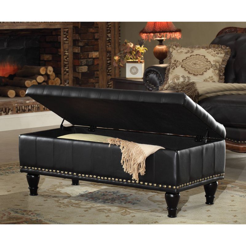 Caldwell Storage Ottoman Bonded Leather - INSPIRED by Bassett, 3 of 6